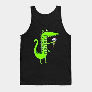 Cartoon Gator Tank Top